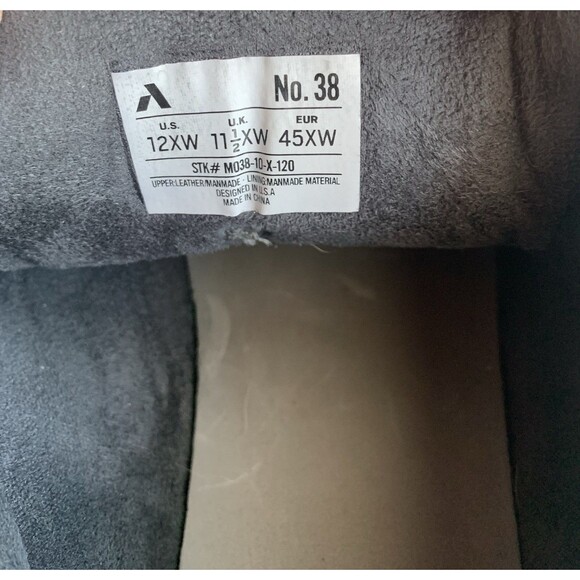 Anodyne Mens Casual Sneakers No 38 Black Size 12 XW Sport Walker Shoes - Picture 9 of 12